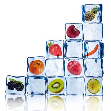 fruit ice cubes designer splashback cameo glass