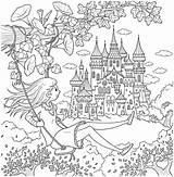 Coloring Book Dream Girl sketch template