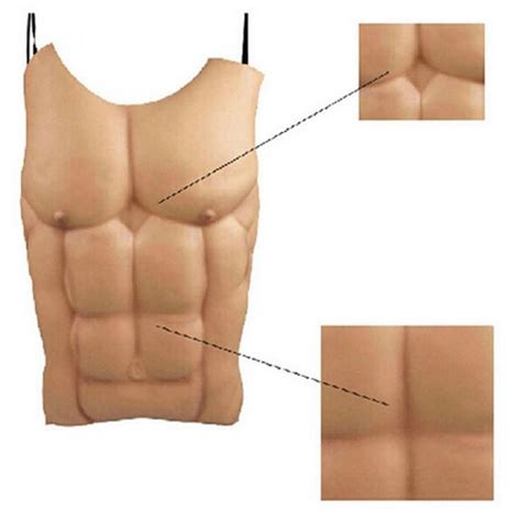Halloween Funny Decoration Fake Muscle Men Belly In 2021 Fake Muscles