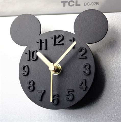 Modern Designer Mickey Mouse 3d Wall Clock Blank Fridge