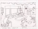 Perspective Bedroom Point Drawing Room Getdrawings sketch template