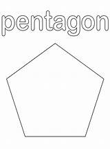 Pentagon Coloring Dibujos Rombo Pentagono Pentágono sketch template