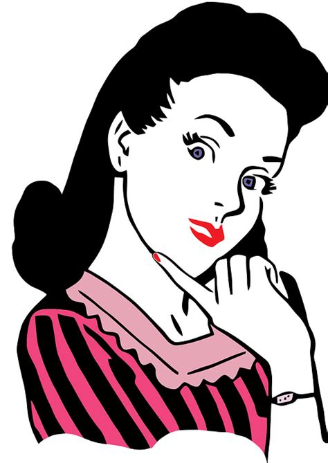 Female Housewife Retro · Free Vector Graphic On Pixabay