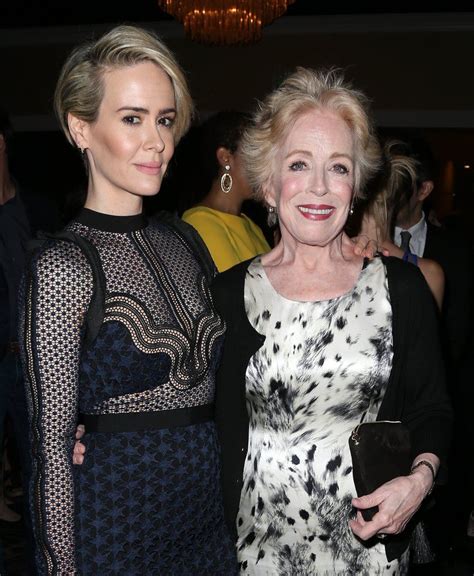 sarah paulson has the loving support of holland taylor on