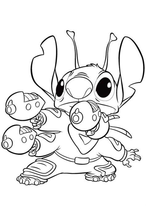 fun stitch coloring pages         easy