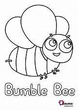 Bumble Bubakids Bumblebee Bug Animalcoloring sketch template
