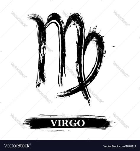virgo symbol royalty free vector image vectorstock