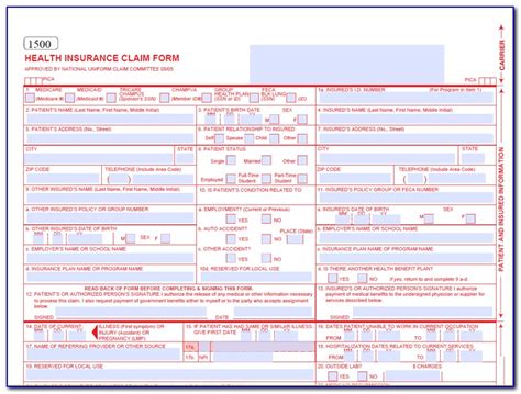 fillable hcfa  claim form form resume examples jndaaqxdx