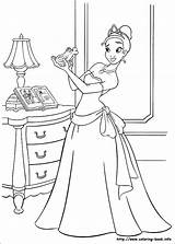 Coloring Pages Tiana Disney Naveen Princess Walt Fanpop Prince Characters sketch template
