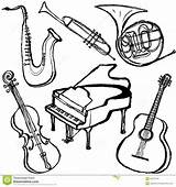 Instrument Coloring Pages Musical Color Getcolorings Getdrawings sketch template