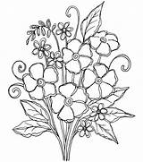 Posies Embroidery Drawing Flower Coloring Template Flowers Joann Choose Board Pages Sketch sketch template
