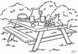 Picnic Coloring Table Pages Clipart Printable Color Ausmalbilder Kids Supercoloring Colouring Picknick Ausmalbild Drawing Sheets Food Picnics Camping Colorings Summer sketch template