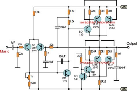 simple  watt amplifier circuit