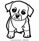 Coloring Pages Puppy Dog Cute Easy Boxer Cartoon Husky Drawing Fluffy Small Dogs Baby Westie Colouring Simple Cat Printable Puppies sketch template