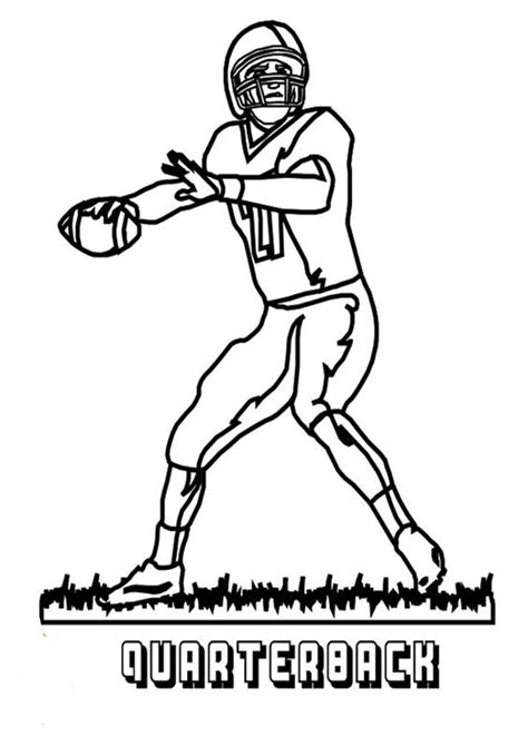 easy  print football coloring pages football coloring pages