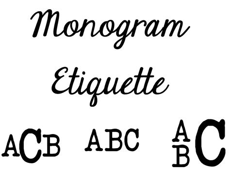 monogram etiquette tips  tricks  monograms