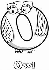 Coloring Pages Alphabet Letter Dictionary Doverpublications Alphabetimals Dover Publications Crafts Preschool Book Colouring Owl sketch template