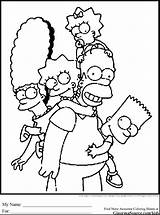 Simpson Bart Coloring Pages Getdrawings sketch template