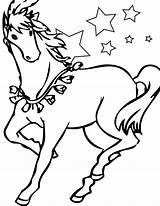Horse Christmas Drawing Coloring Clipartmag sketch template
