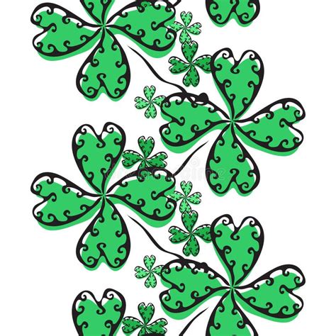 clover seamless pattern stock vector illustration  patrick