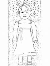 American Doll Printable Coloring Girl Pages Getcolorings Sheets Print sketch template