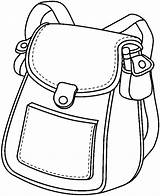 Clipart Bag Cliparts School Library sketch template