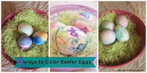ways color easter eggs  big fat happy life