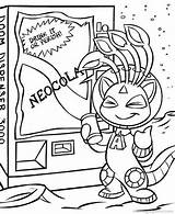 Neopets Coloring Pages Printable Colouring Popular sketch template
