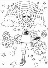 Colouring Swifts Netball sketch template