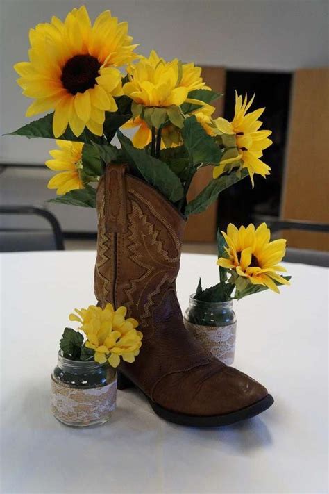 counrty sunflowers bridal wedding shower party ideas