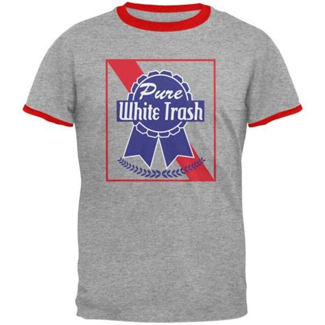 4th Of July Pure White Trash Heather Red Men S Ringer T Shirt Ebay