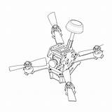 Drone Kleurplaat Vliegtuigen Drones sketch template