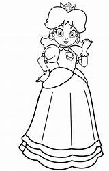 Princess Coloring Daisy Pages Printable sketch template