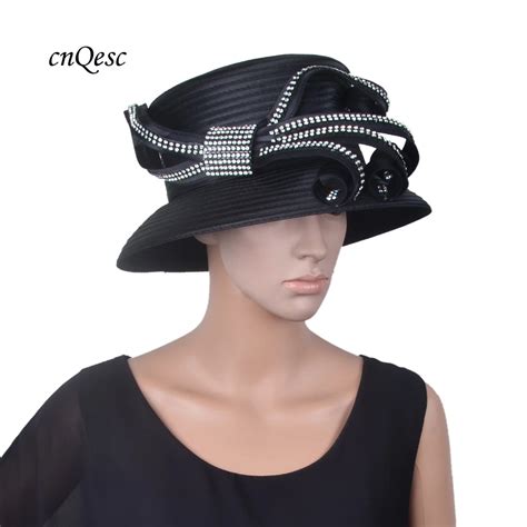 buy black ladies formal dress hat  year  satin hat  church kentucky