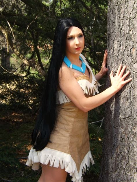 pocahontas native princess long black wig