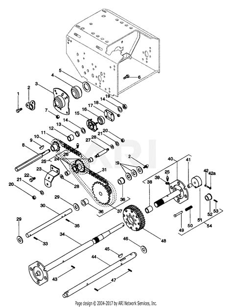ariens    st hp tec  blower parts diagram  reduction drive