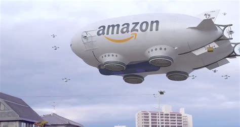 viral video showing giant amazon blimp  delivery drones isnt real