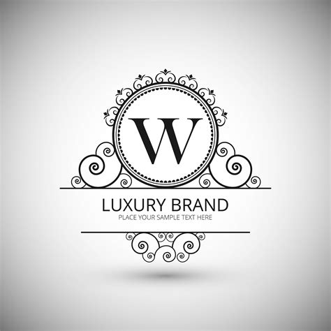 modern luxury brand logo background vector  vector art  vecteezy