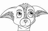 Chihuahua Coloring Dog Pages Head Puppy Getcolorings Getdrawings Printable Color Colorings sketch template