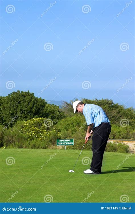 golfspeler stock afbeelding image  club hobby toestel