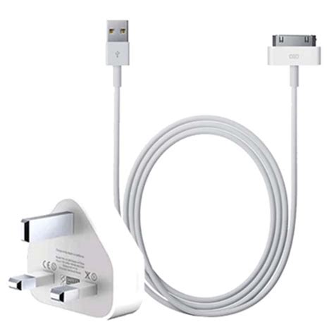 official apple usb  pin cable mains charger