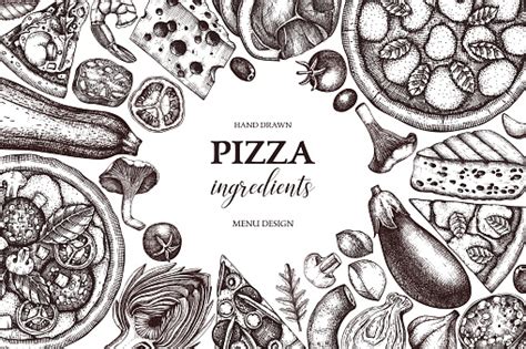 pizza design template stock illustration  image  istock
