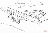 A380 Airbus Coloring Pages Drawing Aeroplane Printable Sketch Color Drawings Airplanes Categories Transport sketch template