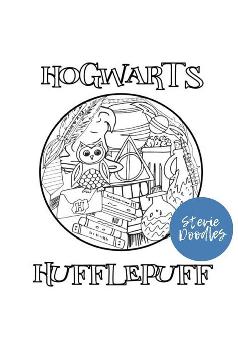 harry potter coloring pages hufflepuff hufflepuff   printable