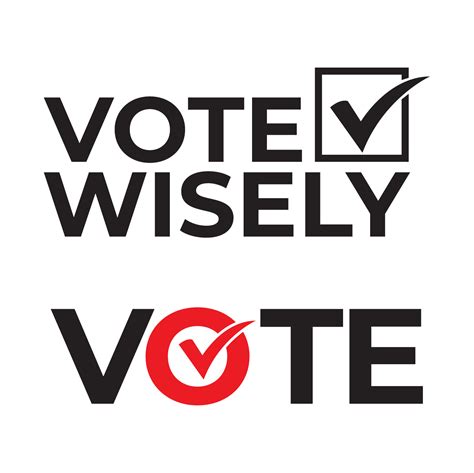 vote wisely vector art icons  graphics