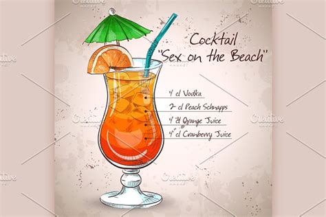 Alcoholic Cocktail Rose Pre Designed Illustrator Graphics ~ Creative