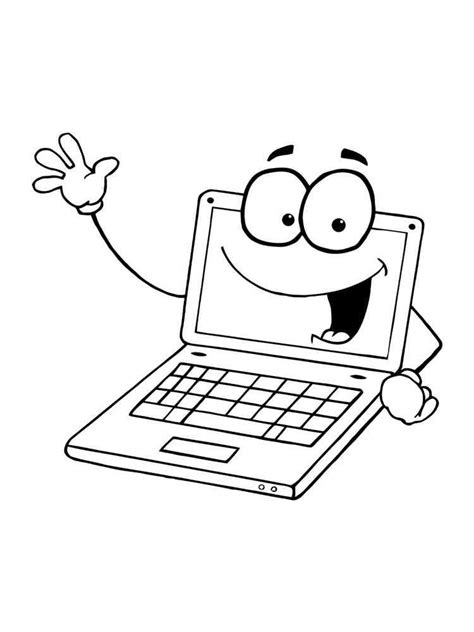 laptop coloring pages