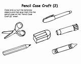 Coloring Pencil Case Worksheets Colouring Esl Pages Gif Eslkidstuff Chainimage Cases Template Pdf Resources sketch template