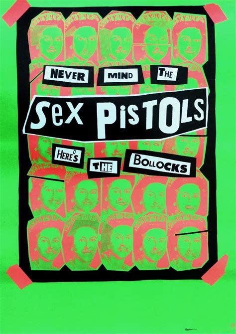 Sex Pistols – Rare 1978 Us Tour Poster Signed By Designer Ronn Spencer