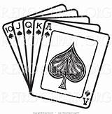 Spades Poker Cartes Gambling Nortnik Joker sketch template